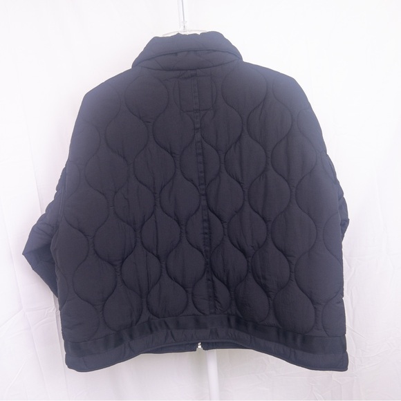 Zara black water repellent puffer jacket size XS NWT - Picture 3 of 8